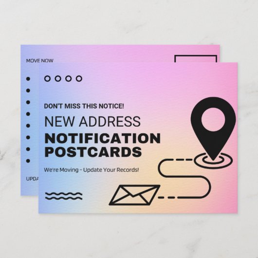 Änderung der Postkarte (Vorne/Hinten)