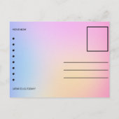 Änderung der Postkarte (Rückseite)