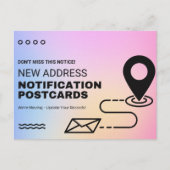 Änderung der Postkarte (Vorderseite)