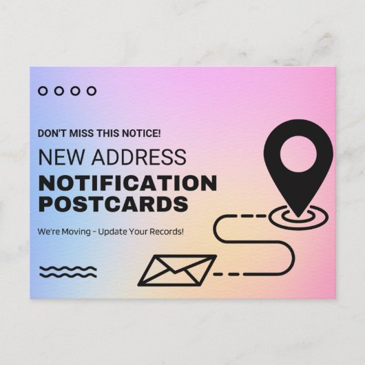 Änderung der Postkarte (Vorderseite)