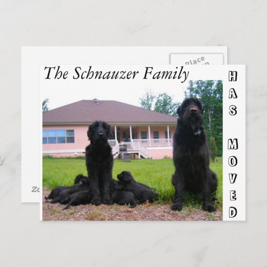 Änderung der Postkarte (Vorne/Hinten)