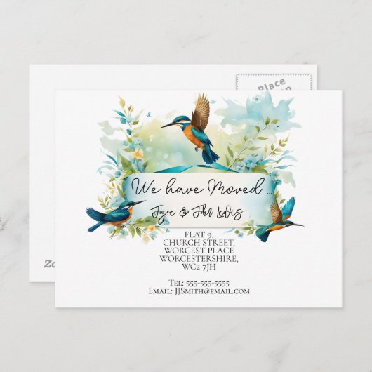 Änderung der Postkarte (Vorne/Hinten)