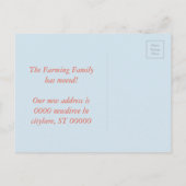 Änderung der Postkarte (Rückseite)