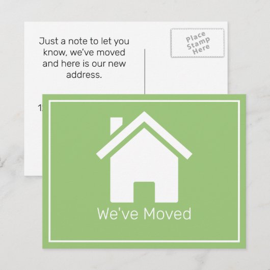 Änderung der Postkarte des Adressbüros (Vorne/Hinten)