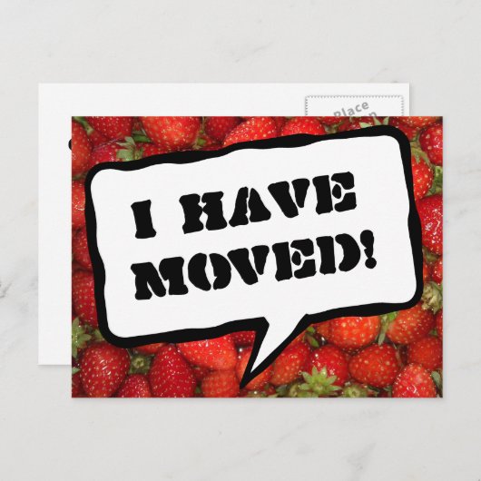 Änderung der Postkarten mit Erdbeerbild (Vorne/Hinten)