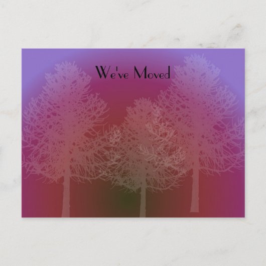 Änderung der Silhouette der Struktur Ankündigungspostkarte (Vorderseite)