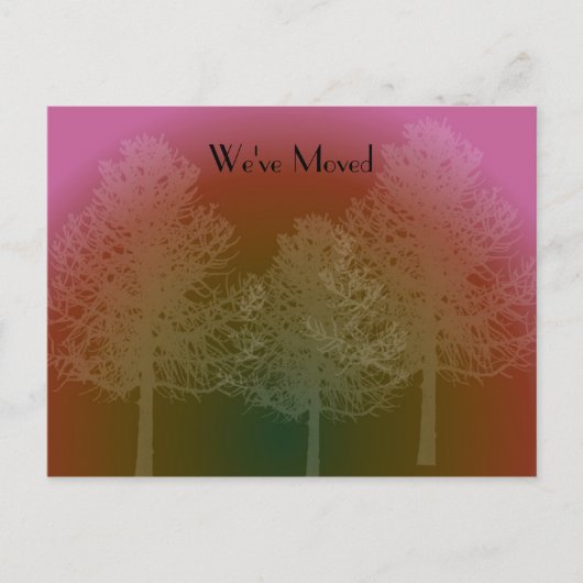 Änderung der Silhouette der Struktur Ankündigungspostkarte (Vorderseite)