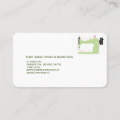 Änderung der Visitenkarte (Rückseite)