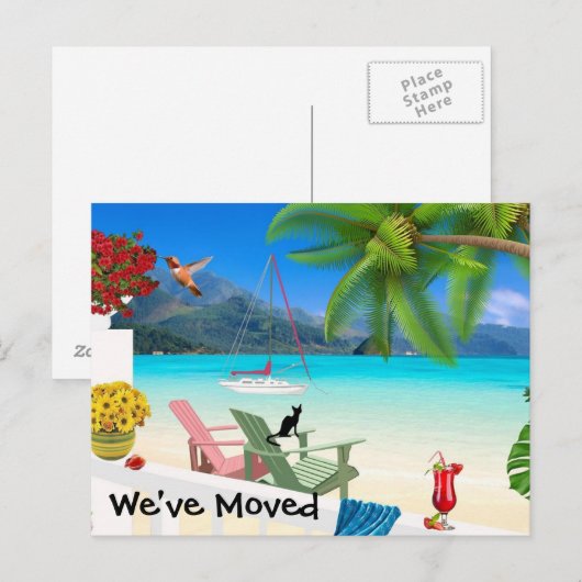 Änderung der Wasserfarbe der Postkarte (Vorne/Hinten)