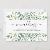 Änderung der Wasserfarbe neue Adresse Ankündigung (Vorderseite)