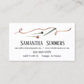 Änderung der Wasserfarbennähmaschine Schneider Visitenkarte (Rückseite)