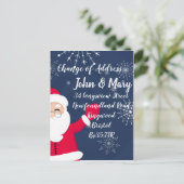 Änderung der Weihnachtsanschrift Postkarte (Stehend Vorderseite)