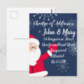 Änderung der Weihnachtsanschrift Postkarte (Vorne/Hinten)