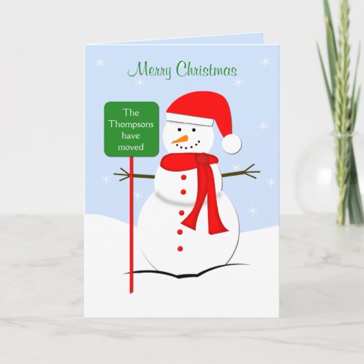 Änderung der Weihnachtskarte Feiertagskarte (Vorderseite)