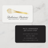 Änderung der Whiskyvariante (Gold) | Kulinarischer Visitenkarte (Vorne/Hinten)