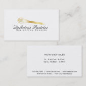 Änderung der Whiskyvariante (Gold) | Kulinarischer Visitenkarte (Vorne/Hinten)