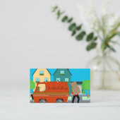 Änderung der Zuhause zum Verschieben des Single Visitenkarte (Stehend Vorderseite)