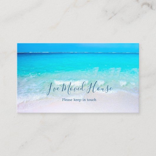 Änderung der Zuhause zum Verschieben des Single Visitenkarte (Vorderseite)