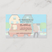 Änderung der Zuhause zum Verschieben von Adressen Visitenkarte (Rückseite)