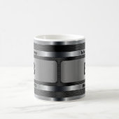 Änderung des Anfangsnamens A B C D E F G Metall-Ab Kaffeetasse (Mittel)