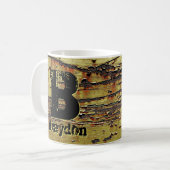 Änderung des Anfangsnamens A B C D E F G Rusty Met Kaffeetasse (Vorderseite Links)