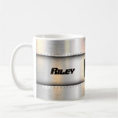 Änderung des Anfangsnamens O P Q R S T Metallstrei Kaffeetasse (Links)
