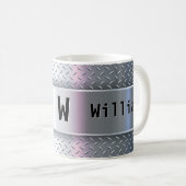 Änderung des Anfangsnamens U V W X Y Z Metal Shine Kaffeetasse (VorderseiteRechts)