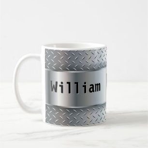 Änderung des Anfangsnamens U V W X Y Z Metal Shine Kaffeetasse