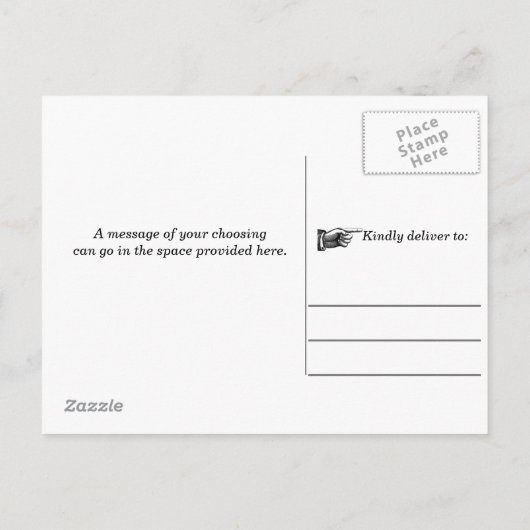 Änderung des benutzerdefinierten Fotos für das Sch Ankündigungspostkarte (Rückseite)