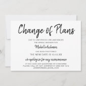 Änderung des Brautparty der Pläne (Vorderseite)