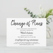 Änderung des Brautparty der Pläne (Stehend Vorderseite)