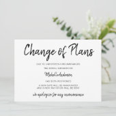 Änderung des Brautparty der Pläne (Stehend Vorderseite)