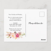 Änderung des Brautparty "Zurückgestellt" Postkarte (Rückseite)