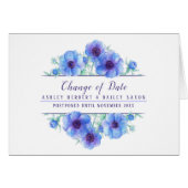 Änderung des Datums anemone blauen Hochzeit versch (Vorderseite (Horizontal))