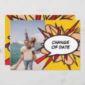 Änderung des Datums des Comic "Zurückgestellt" Save The Date (Vorne/Hinten)