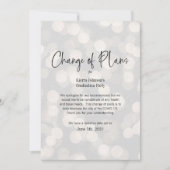 Änderung des Datums geschäftliche oder persönliche Einladung (Vorderseite)