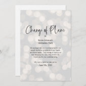 Änderung des Datums geschäftliche oder persönliche Einladung (Vorne/Hinten)