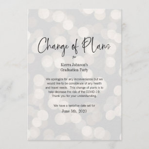 Änderung des Datums geschäftliche oder persönliche Einladung