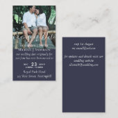 Änderung des Datums Hochzeitaufschiebung Foto Einl Hinweiskarte (Vorne/Hinten)