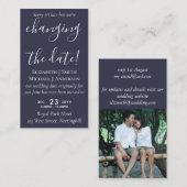 Änderung des Datums Hochzeitaufschiebung Foto Einl Hinweiskarte (Vorne/Hinten)