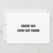 Änderung des Datums Verspätete Gefallenes Ereignis Einladung (Vorderseite)