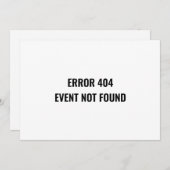 Änderung des Datums Verspätete Gefallenes Ereignis Einladung (Vorne/Hinten)