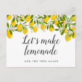 Änderung des Datums Zurückgestellt Stornierte Erei Postkarte (Vorderseite)