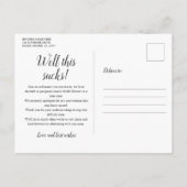 Änderung des Datums Zurückgestellt Stornierte Erei Postkarte (Rückseite)