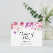 Änderung des Datums Zurückgestellt Stornierte Erei Postkarte (Stehend Vorderseite)