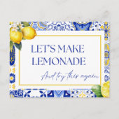 Änderung des Datums Zurückgestellt Stornierte Lemo Postkarte (Vorderseite)