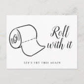 Änderung des Datums Zurückgestellt Storniertes Ere Postkarte (Vorderseite)