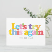 Änderung des Datums Zurückgestellt Storniertes Ere Save The Date (Stehend Vorderseite)