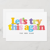 Änderung des Datums Zurückgestellt Storniertes Ere Save The Date (Vorne/Hinten)