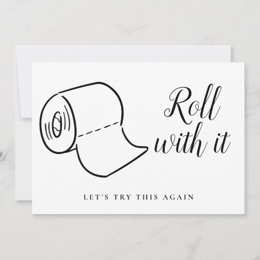 Änderung des Datums Zurückgestellt Storniertes Ere Save The Date (Vorderseite)